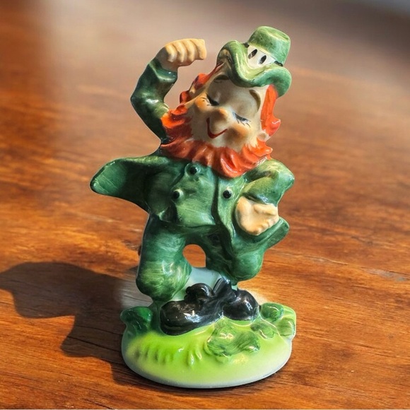 Vintage Lefton Exclusives Japan Porcelain Irish Dancing Leprechaun - Picture 3 of 7